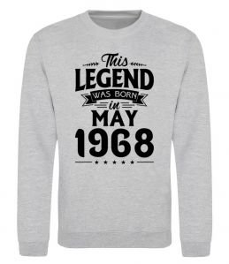 Свитшот This Legend was born in May 1968