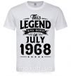 Чоловіча футболка This Legend was born in July 1968 Білий фото