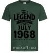 Чоловіча футболка This Legend was born in July 1968 Темно-зелений фото