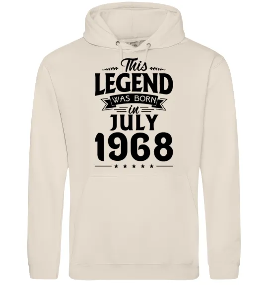 Мужская толстовка (худи) This Legend was born in July 1968 Таш фото