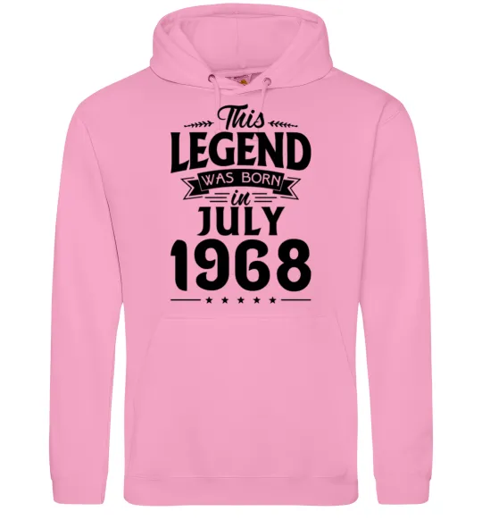 Женская толстовка (худи) This Legend was born in July 1968 Розовый фото