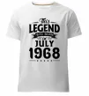 Чоловіча преміум футболка This Legend was born in July 1968 Білий фото