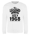 Свитшот This Legend was born in July 1968 Белый фото