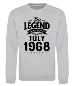 Світшот This Legend was born in July 1968