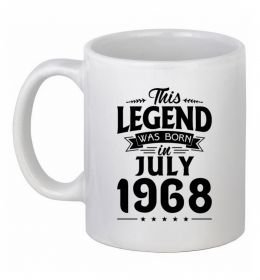 Чашка керамическая This Legend was born in July 1968