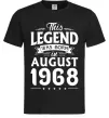 Мужская футболка This Legend was born in August 1968 Черный фото