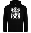 Мужская толстовка (худи) This Legend was born in August 1968 Черный фото