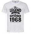 Чоловіча футболка This Legend was born in September 1968 Білий фото