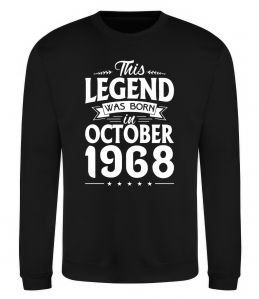 Свитшот This Legend was born in October 1968 Свитшот This Legend was born in October 1968
