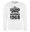Свитшот This Legend was born in November 1968 Белый фото