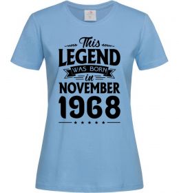 Жіноча футболка This Legend was born in November 1968