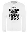 Свитшот This Legend was born in November 1968 Белый фото