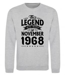 Свитшот This Legend was born in November 1968