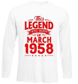 Лонгслів This Legend was born in March 1958