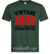 Мужская футболка Vintage 1972 Темно-зеленый фото