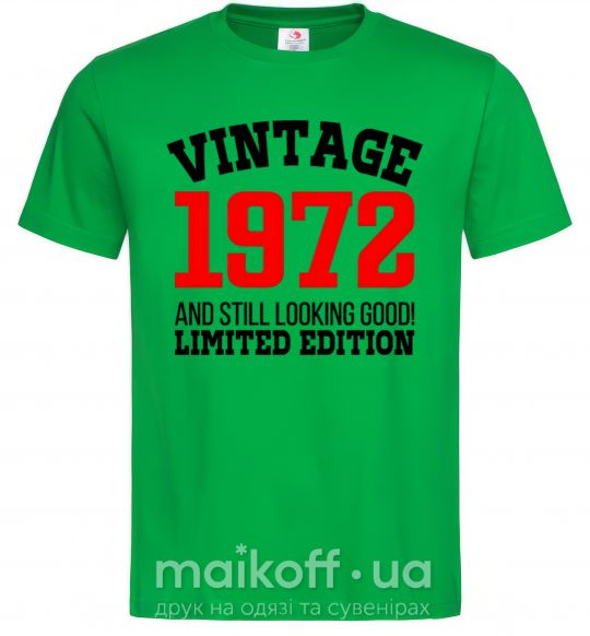 Мужская футболка Vintage 1972 Зеленый фото