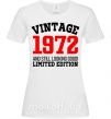 Женская футболка Vintage 1972 Белый фото