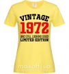 Жіноча футболка Vintage 1972 Лимонний фото