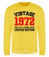 Світшот Vintage 1972 Сонячно жовтий фото
