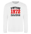 Свитшот Vintage 1972 Белый фото