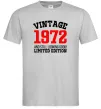 Мужская футболка Vintage 1972 Серый фото