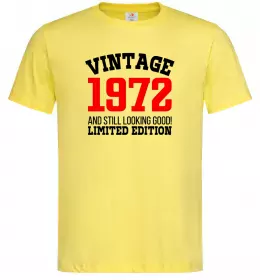 Мужская футболка Vintage 1972 Лимонный фото