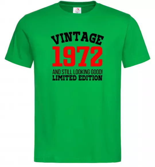 Мужская футболка Vintage 1972 Зеленый фото