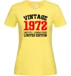 Женская футболка Vintage 1972 Лимонный фото