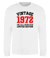 Свитшот Vintage 1972 Белый фото