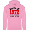 Мужская толстовка (худи) Vintage 1972 Розовый фото