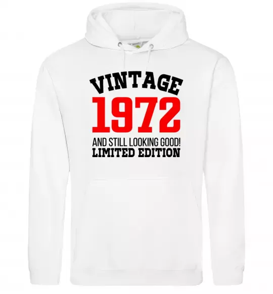 Жіноча толстовка (худі) Vintage 1972 Білий фото