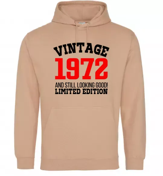 Жіноча толстовка (худі) Vintage 1972 Пісочний фото