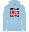 Жіноча толстовка (худі) Vintage 1972 Блакитний фото