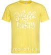 Чоловіча футболка Hello thirty Лимонний фото