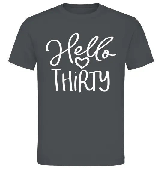 Мужская футболка Hello thirty Графит фото