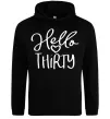 Мужская толстовка (худи) Hello thirty Черный фото