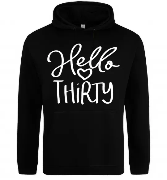 Женская толстовка (худи) Hello thirty Черный фото
