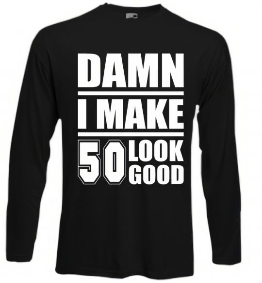 Реглан Damn i make 50 look good Черный фото