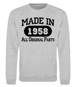 Свитшот Made in 1958 All Original Parts