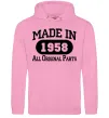 Мужская толстовка (худи) Made in 1958 All Original Parts Розовый фото