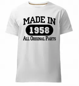 Мужская премиум футболка 60 років щоб виглядати так привабливо Белый фото