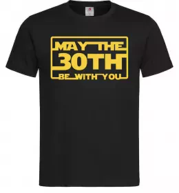 Мужская футболка May the 30th be with you Черный фото
