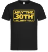 Мужская футболка May the 30th be with you Черный фото