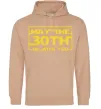 Чоловіча толстовка (худі) May the 30th be with you Пісочний фото