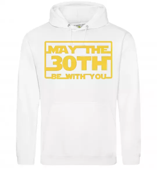 Жіноча толстовка (худі) May the 30th be with you Білий фото