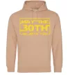 Жіноча толстовка (худі) May the 30th be with you Пісочний фото
