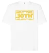 Футболка Оверсайз May the 30th be with you Белый фото