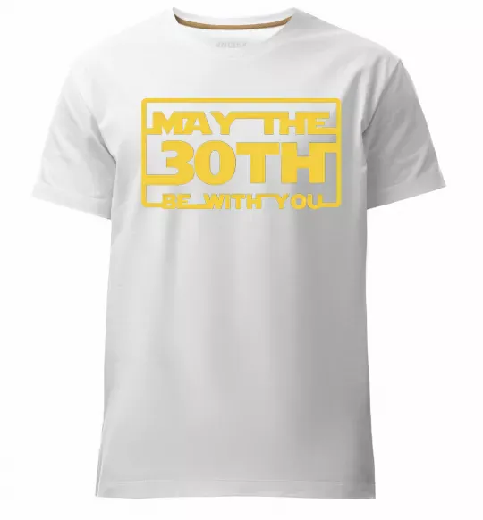 Чоловіча преміум футболка May the 30th be with you Білий фото