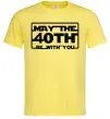 Чоловіча футболка May the 40th be with you Лимонний фото