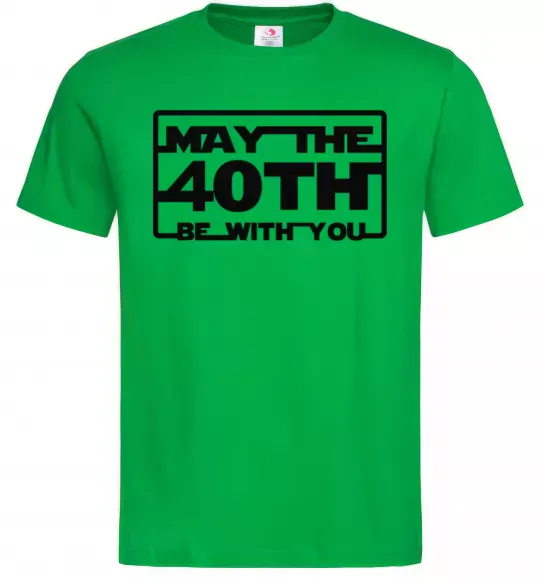 Чоловіча футболка May the 40th be with you Зелений фото
